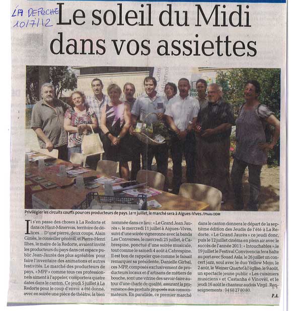 marche de producreurs de pays