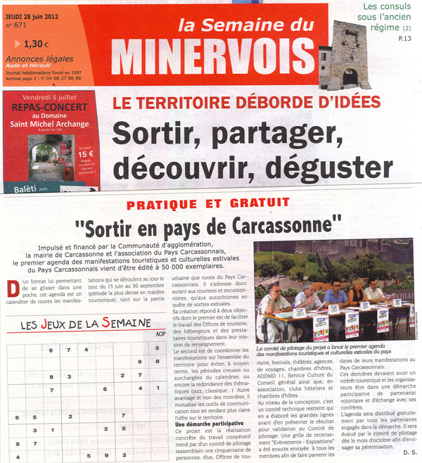 semaine du minervois