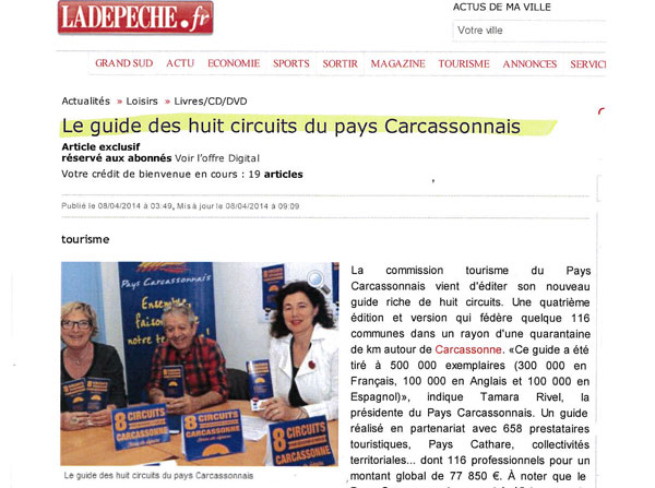 ladepeche guide 8 circuits 2014