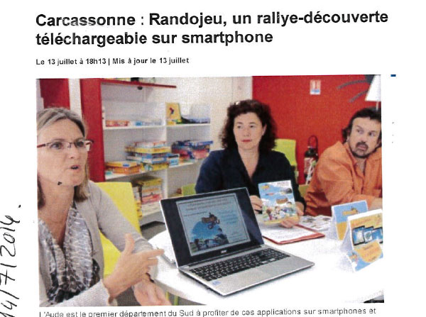 Article de l'Independant sur le Randojeu