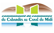 Logo Communaut&eacute; de communes du Cabard&egrave;s au Canal du Midi